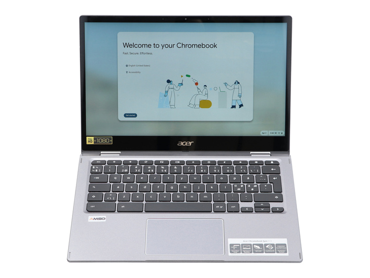 Dotykowy Acer Chromebook R841T S1MN Spin 513 Snapdragon SC7180 8GB 64GB MMC 1920x1080 Chrome OS  Klasa A S/N: NXAA5ED00112512A247600