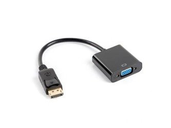 Adapter AV Lanberg DisplayPort - D-Sub (VGA) Czarny (AD-0002-BK)