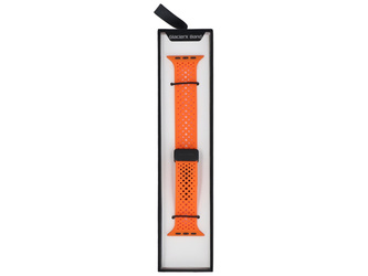 Nowy pasek do smartwatcha GlacierX Silicone Air Dot Magnetic Vibrant Orange do Apple Watch 42/44/45/49mm Pomarańczowy