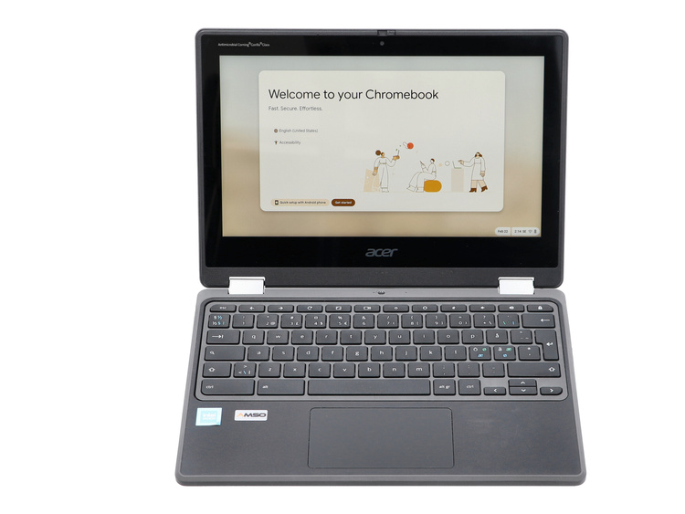 Dotykowy Acer Chromebook R753T C3BQ Spin 511 Celeron N4500 4GB 32GB MMC 1366x768 Chrome OS  Klasa A- S/N: NXA8ZED00116041E07600