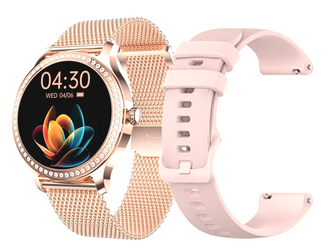 Nowy smartwatch GlacierX Pearl GX-P246 + dodatkowy pasek silikonowy