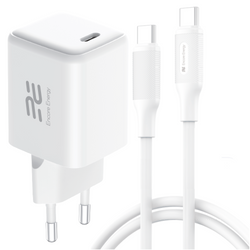 Neue GaN USB-C Netzladegerät 45W QC PD Encore Energy MD-4583Z + Kabel 2x USB-C 100cm