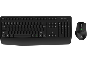 Nowy Bezprzewodowy Zestaw Biurowy Triadyn CYLLENE Klawiatura ELARA PLUS i Mysz GANYMEDE 1600 DPI Do Domu Biura