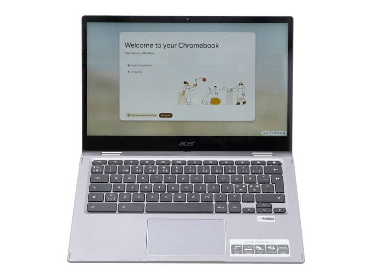 Dotykowy Acer Chromebook R841T S1MN Spin 513 Snapdragon SC7180 8GB 64GB MMC 1920x1080 Chrome OS  Klasa A S/N: NXAA5ED00112512A3C7600