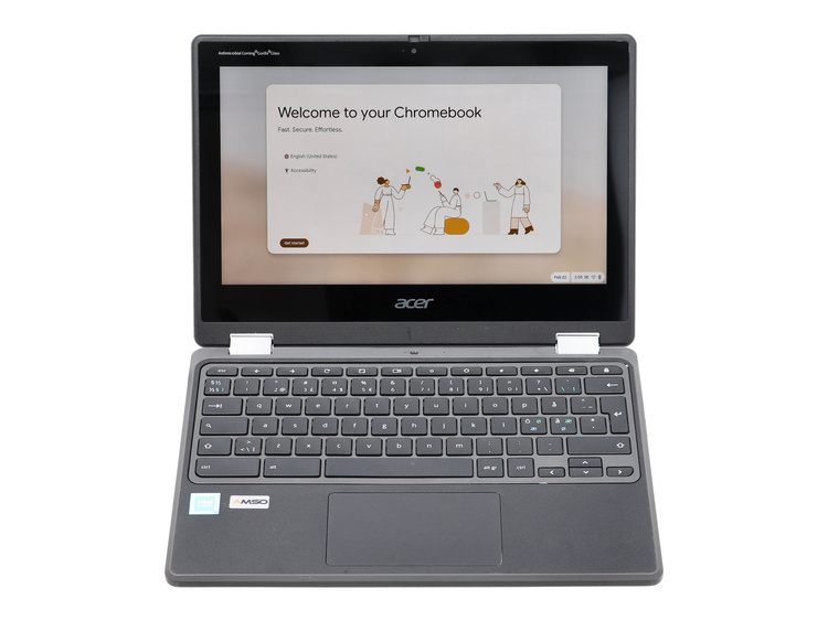 Dotykowy Acer Chromebook R753T C3BQ Spin 511 Celeron N4500 4GB 32GB MMC 1366x768 Chrome OS  Klasa A- S/N: NXA8ZED00116041A47600
