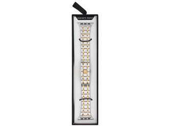Neue Armbanduhrband GlacierX Modern Bicolor Silver&Gold für Apple Watch 38/40/41mm in Silber-Gold.