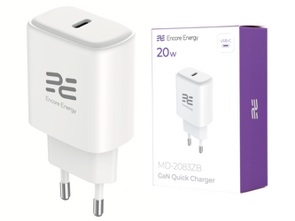 Neues GaN 20W USB-C QC PD Netzteil Encore Energy MD-2083ZB