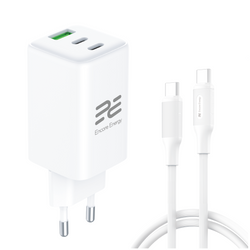 Neues GaN-Netzteil 65W USB-A + 2x USB-C QC PD Encore Energy MD-6583Z + Kabel 2x USB-C 50cm