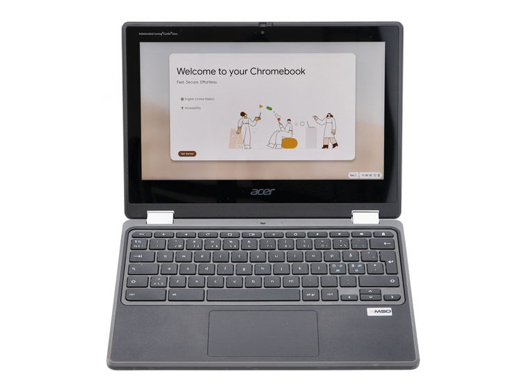 Dotykowy Acer Chromebook R753T C3BQ Spin 511 Celeron N4500 4GB 32GB MMC 1366x768 Chrome OS  Klasa A- S/N: NXA8ZED0011160416B7600