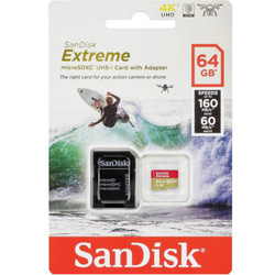 Nowa karta SanDisk microSDXC Ultra 64 GB A1 Class 10 UHS-I U1 Adapter