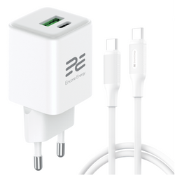 Neue GaN-Netzteil-Ladegerät 30W USB-A USB-C QC PD Encore Energy MD-3083Z + Kabel 2x USB-C 100cm