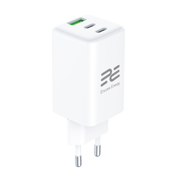 Nowa ładowarka sieciowa GaN 65W USB-A + 2x USB-C QC PD Encore Energy MD-6583Z