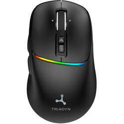 Nowa Bezprzewodowa Mysz Biurowa Triadyn ENCELADUS Bluetooth 2.4 GHz RGB 3200 DPI PA3207 Energooszczędna Czarna