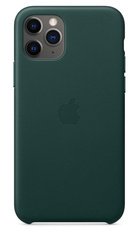 Echtes Case Leder Apple iPhone 11 Pro Waldgrün