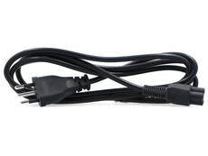 Kabel przewód zasilający C5 koniczynka 3-pinowy 1m Czarny