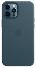 Neue Original-Lederhülle für Apple iPhone 12 Pro Max Baltic Blue