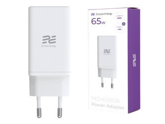 Neue GaN 65W USB-A + 2x USB-C QC PPS PD Netzladegerät Encore Energy MD-6590R