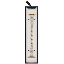 Nowa bransoleta do smartwatcha GlacierX Zirconia Clover Chain Bracelet Gold do Apple Watch 38/40/41mm Złota