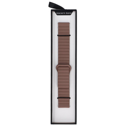 Nowy pasek do smartwatcha GlacierX Silicone Magnetic Wave Hot Chocolate Brązowo-czarny 22mm