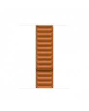Oryginalny Pasek Apple Watch Leather Link Golden Brown 41mm M/L