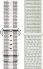 Original Apple Sport Loop Strap Nike Fichte Aura + Nylon Weiß Pearl 38/40/41 mm