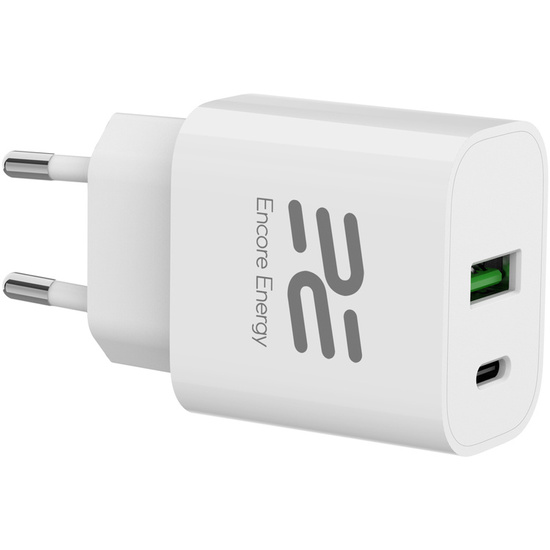 Nowa ładowarka sieciowa Encore Energy PD 3.0 Quick Charge 4.0 USB-A USB-C 20W adapter MD-2083R