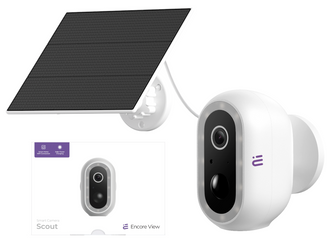 Nowa inteligentna kamera WiFi Solarna USB-C 4Mpx FHD IP65 5200 mAh Encore View Scout