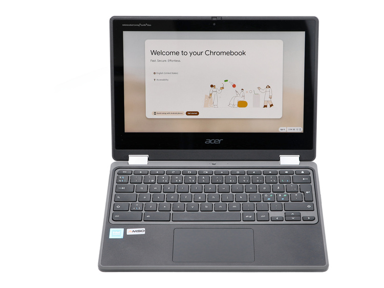 Dotykowy Acer Chromebook R753T C3BQ Spin 511 Celeron N4500 4GB 32GB MMC 1366x768 Chrome OS  Klasa A S/N: NXA8ZED0011160304B7600