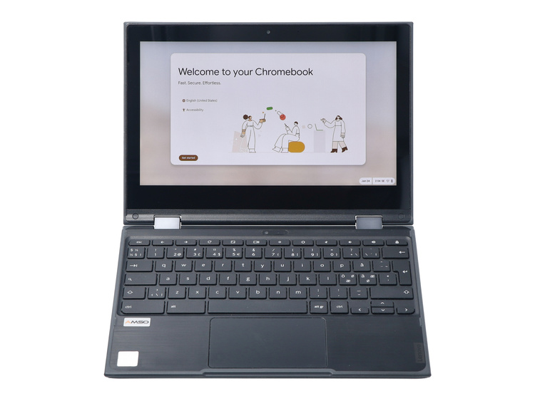 Dotykowy Lenovo Chromebook 300E 2nd 2w1 Celeron N4020 4GB 32GB Flash 1366x768 Chrome OS Klasa A- S/N: PF2Q2LRT