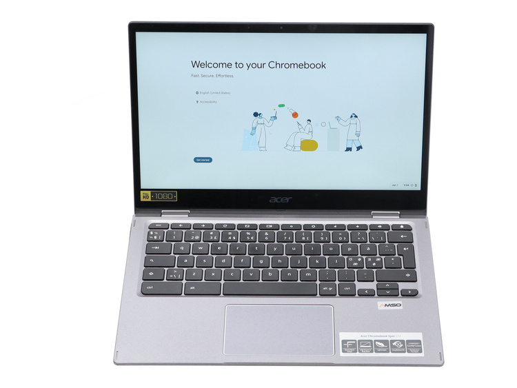 Dotykowy Acer Chromebook R841T S1MN Spin 513 Snapdragon SC7180 8GB 64GB MMC 1920x1080 Chrome OS  Klasa A S/N: NXAA5ED00112512A257600