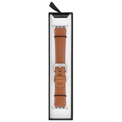Nowy pasek do smartwatcha GlacierX Classic Leather Brown dedykowany do Apple Watch 42/44/45/49mm