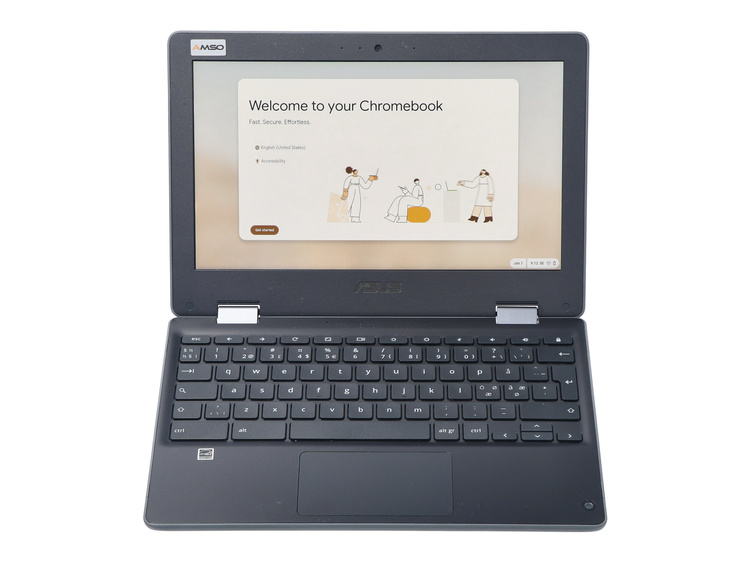 Dotykowy Asus Chromebook Flip C214M 2w1 Celeron N4020 4GB 32GB Flash 1366x768 Chrome OS Klasa A- S/N: M7NXCV09B03027A