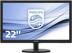 Monitor Philips 223V5LHSB 22" 1920x1080 60Hz Klasa A S/N: ZV01629011672