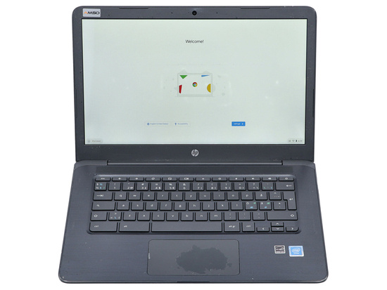 Dotykowy HP Chromebook 14 G5 Intel N3350 14" 4GB 32GB Flash 1920x1080 Chrome OS Klasa B S/N: 5CD8286LH8