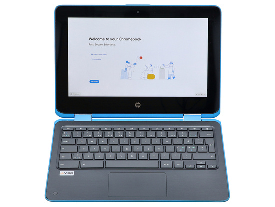 Dotykowy HP Chromebook x360 G2 Celeron N4000 11.6" 4GB 32GB Flash 1366x768 Chrome OS Klasa A- S/N: 5CD9264M9K